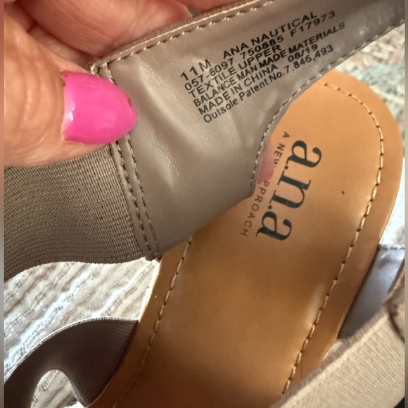 a.n.a Tan Espadrilles with Wide Straps - Picture 6 of 6